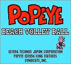 Pantallazo de Popeye Beach Volleyball (Japonés) para Gamegear