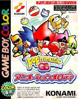 Caratula de Pop'n Music GB Animation Melody para Game Boy Color