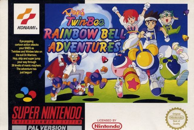 Caratula de Pop'n TwinBee: Rainbow Bell Adventures para Super Nintendo