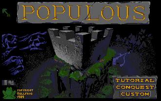 Pantallazo de Populous para Atari ST