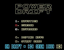 Pantallazo de Power Drift para MSX