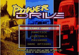 Pantallazo de Power Drive (Europa) para Sega Megadrive