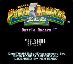 Pantallazo de Power Rangers Zeo: Battle Racers para Super Nintendo