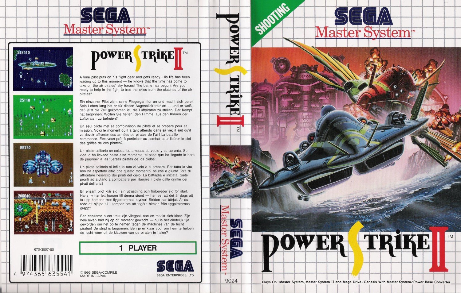 Caratula de Power Strike II para Sega Master System