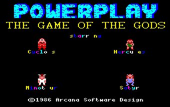 Pantallazo de Powerplay: The Game Of The Gods para Amstrad CPC