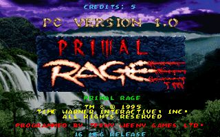 Pantallazo de Primal Rage para PC