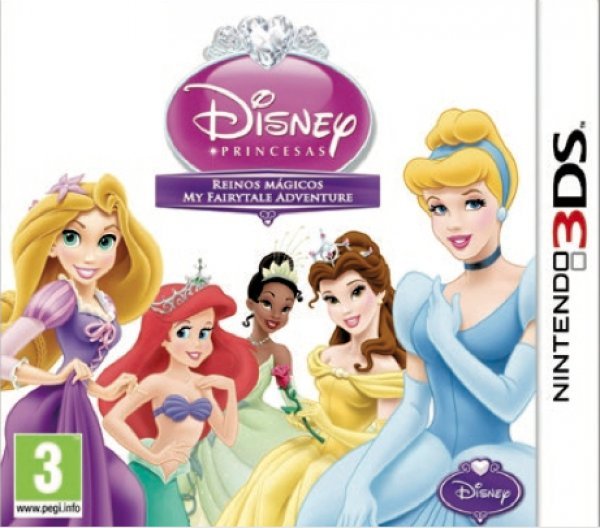 Caratula de Princesas Disney: Reinos Mágicos para Nintendo 3DS