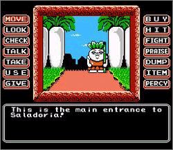 Pantallazo de Princess Tomato in the Salad Kingdom para Nintendo (NES)