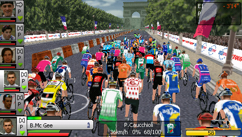 Pantallazo de Pro Cycling Saison 2007 para PSP