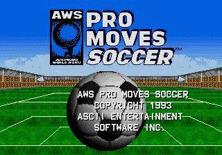 Pantallazo de Pro Moves Soccer para Sega Megadrive