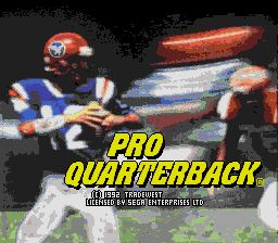Pantallazo de Pro Quarterback para Sega Megadrive