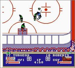 Pantallazo de Pro Sport Hockey para Nintendo (NES)