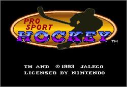 Pantallazo de Pro Sport Hockey para Super Nintendo