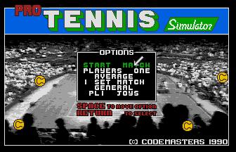Pantallazo de Pro Tennis Simulator para Atari ST