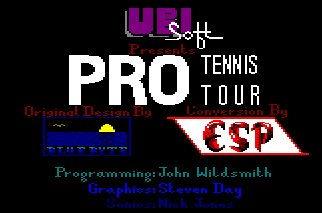Pantallazo de Pro Tennis Tour para Amstrad CPC