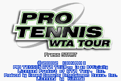 Pantallazo de Pro Tennis WTA Tour para Game Boy Advance
