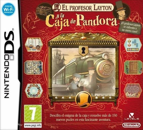 Caratula de Profesor Layton y la Caja de Pandora, El para Nintendo DS