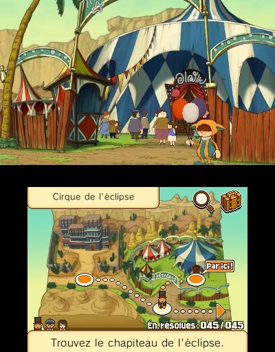 Pantallazo de Profesor Layton y la Mascara de los Prodigios para Nintendo 3DS