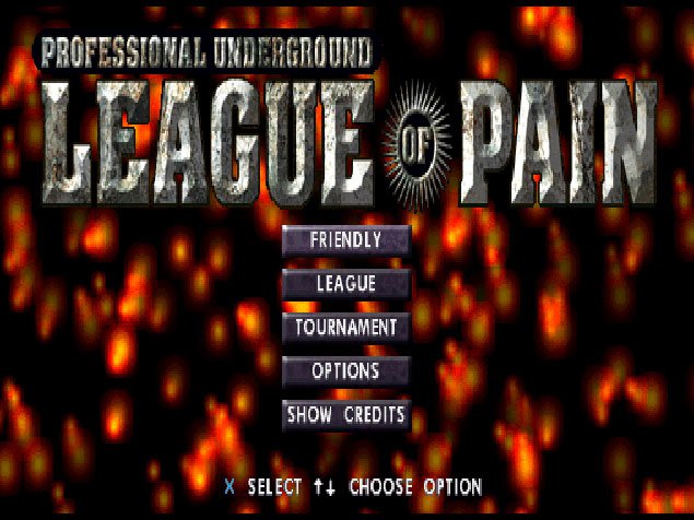 Pantallazo de Professional Underground League of Pain para PlayStation