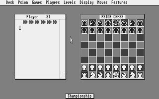 Pantallazo de Psion Chess v2.0 para Atari ST