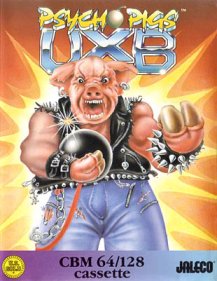 Caratula de Psycho Pigs UXB para Commodore 64