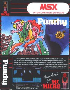 Caratula de Punchy para MSX