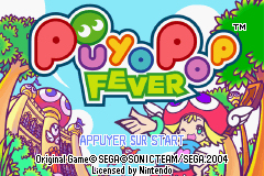 Pantallazo de Puyo Pop Fever para Game Boy Advance
