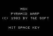 Pantallazo de Pyramid Warp para MSX