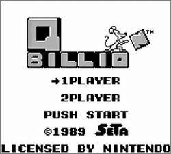 Pantallazo de Qbillion para Game Boy