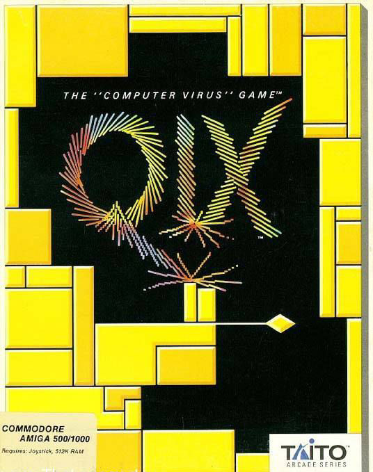 Caratula de Qix: The Computer Virus Game para Amiga