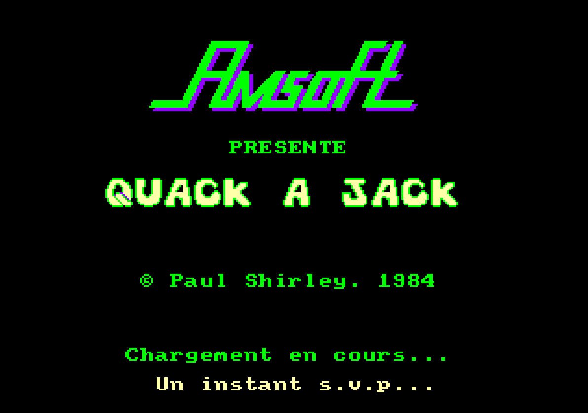 Pantallazo de Quack a Jack para Amstrad CPC