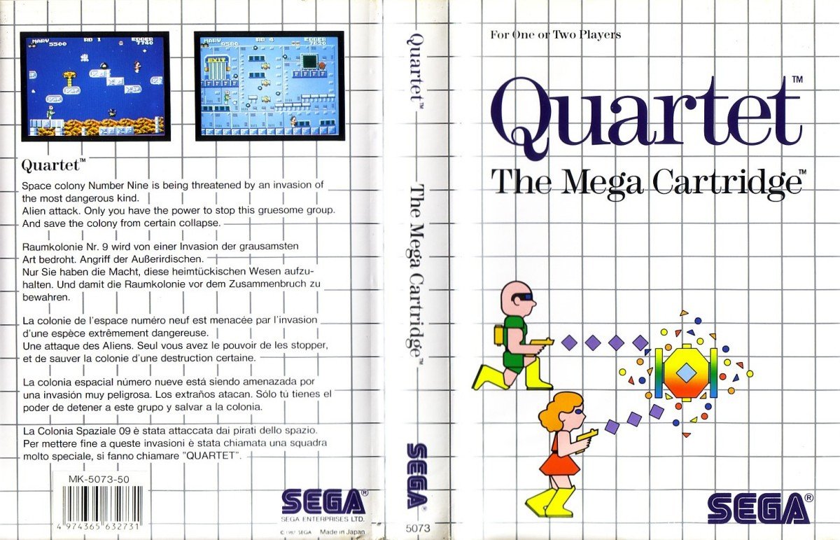 Caratula de Quartet para Sega Master System