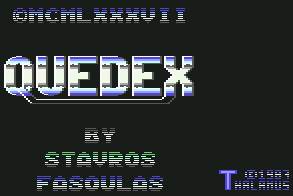 Pantallazo de Quedex para Commodore 64