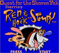 Pantallazo de Quest for the Shaven Yak starring Ren & Stimpy para Gamegear