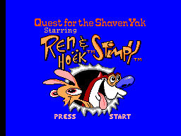 Pantallazo de Quest for the Shaven Yak starring Ren Hoek & Stimpy para Sega Master System