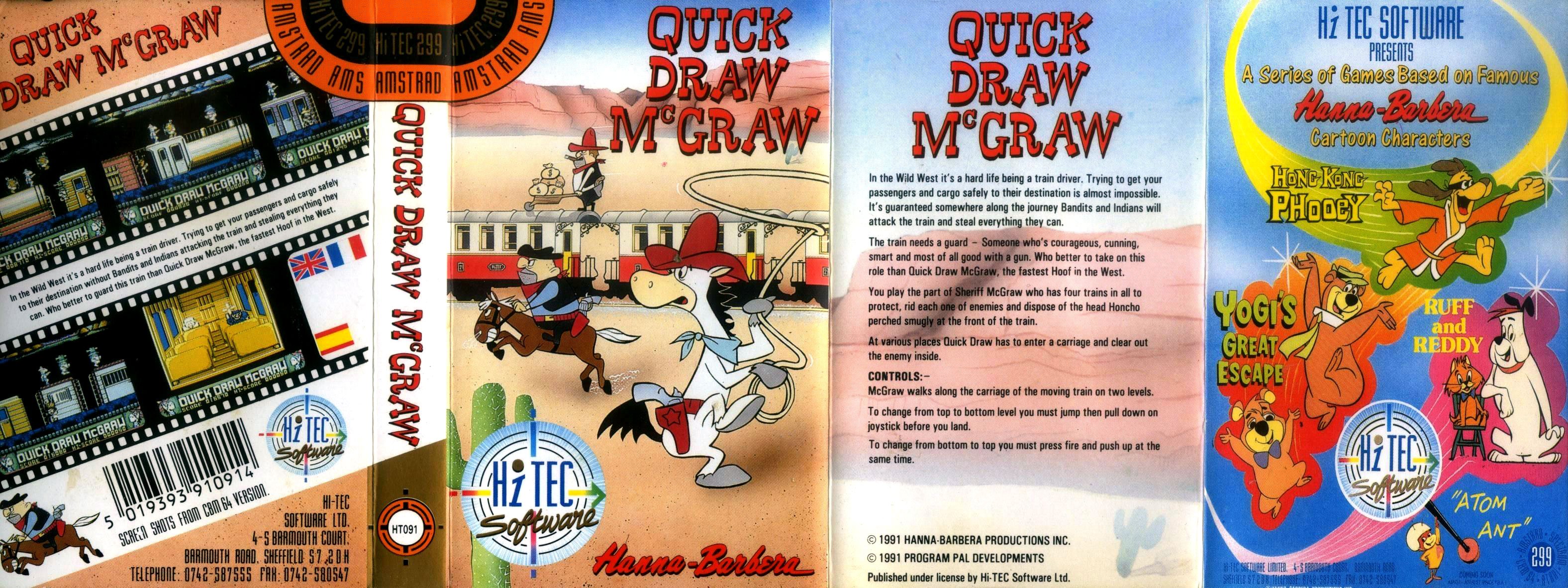 Caratula de Quick Draw McGraw para Amstrad CPC