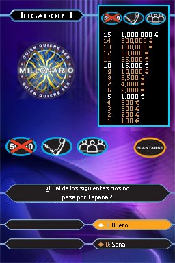 Pantallazo de Quien Quiere Ser Millonario para Nintendo DS