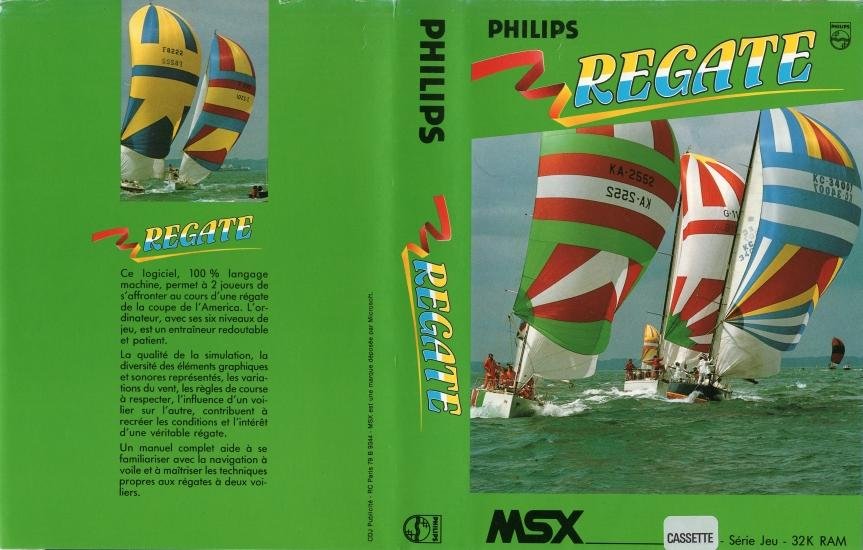 Caratula de Régate - La Coupe de L'America para MSX