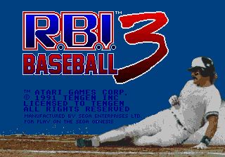 Pantallazo de R.B.I. Baseball 3 para Sega Megadrive