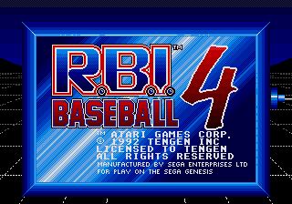 Pantallazo de R.B.I. Baseball 4 para Sega Megadrive