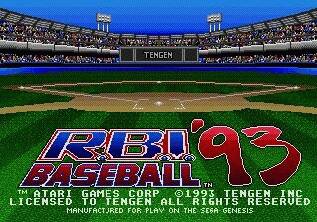 Pantallazo de R.B.I. Baseball '93 para Sega Megadrive