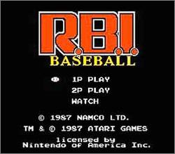 Pantallazo de R.B.I. Baseball para Nintendo (NES)