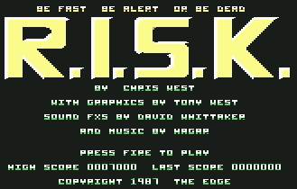 Pantallazo de R.I.S.K. para Commodore 64