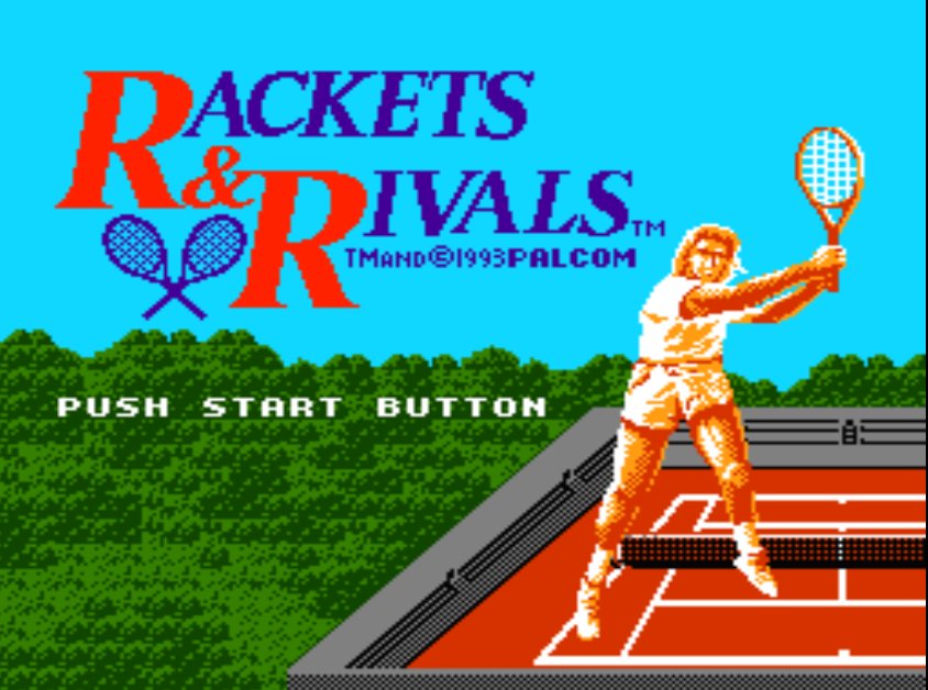 Pantallazo de Rackets & Rivals para Nintendo (NES)