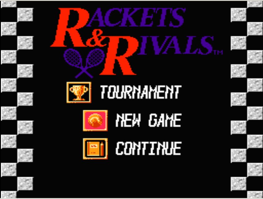 Pantallazo de Rackets & Rivals para Nintendo (NES)