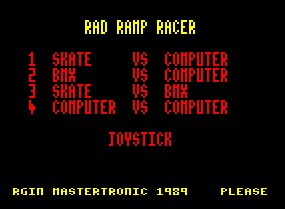 Pantallazo de Rad Ramp Racer para Amstrad CPC