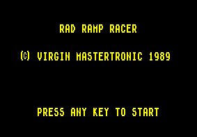 Pantallazo de Rad Ramp Racer para Spectrum