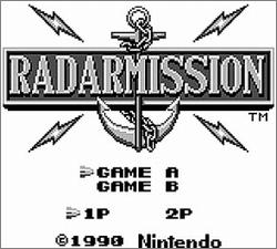 Pantallazo de Radar Mission para Game Boy