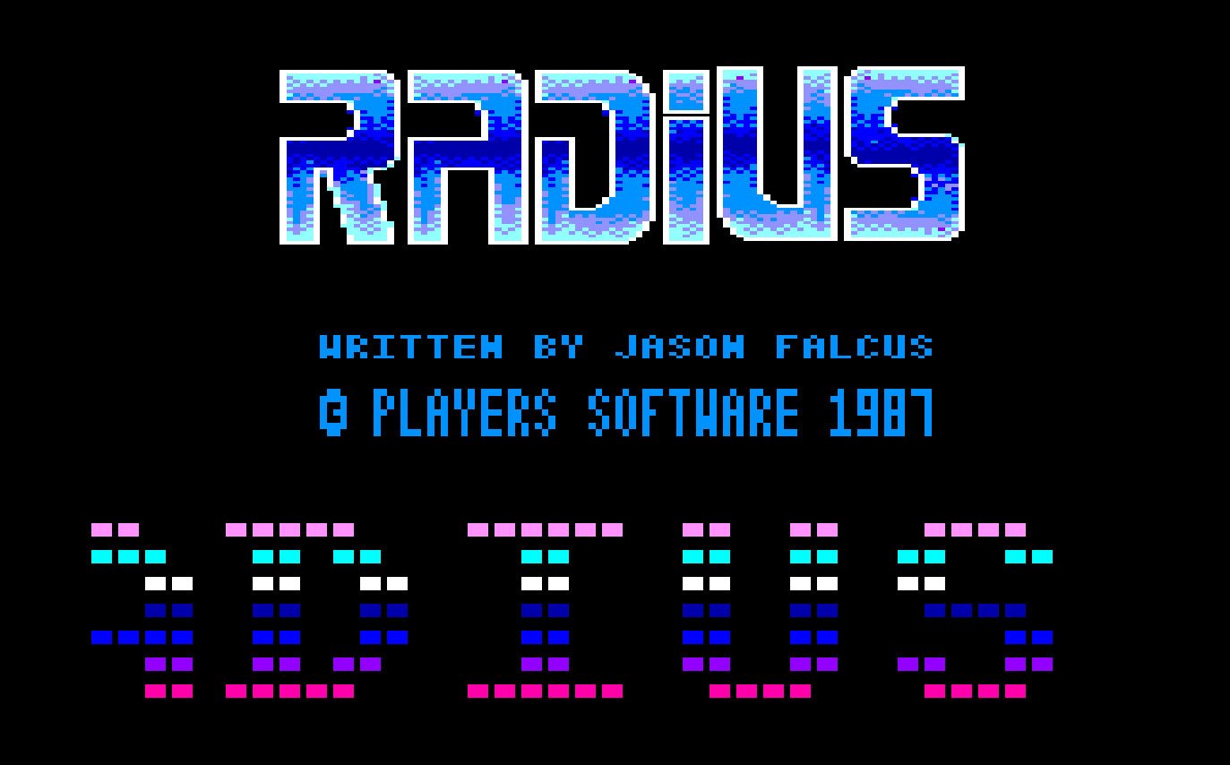 Pantallazo de Radius para Amstrad CPC