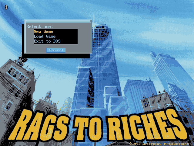 Pantallazo de Rags to Riches (a.k.a. Wall Street Manager) para PC